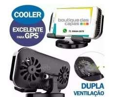 LP102 Cooler Ventilador Suporte Celular iphone Gps Veicular Taxi Uber LP102