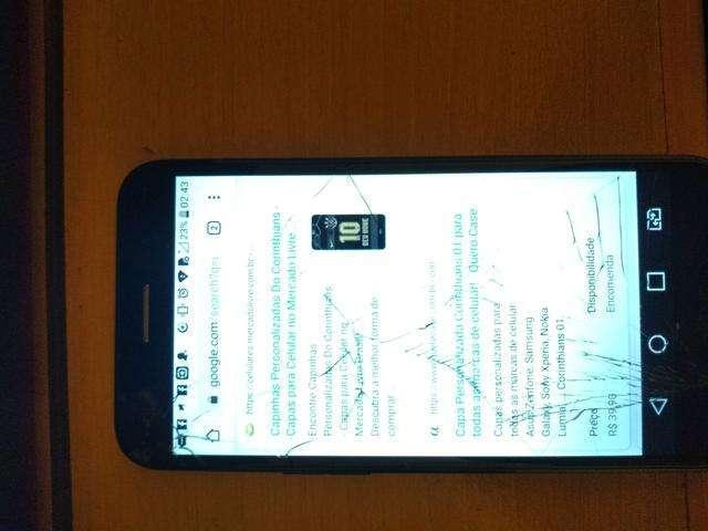 Lg k10 (novo) tela trincada