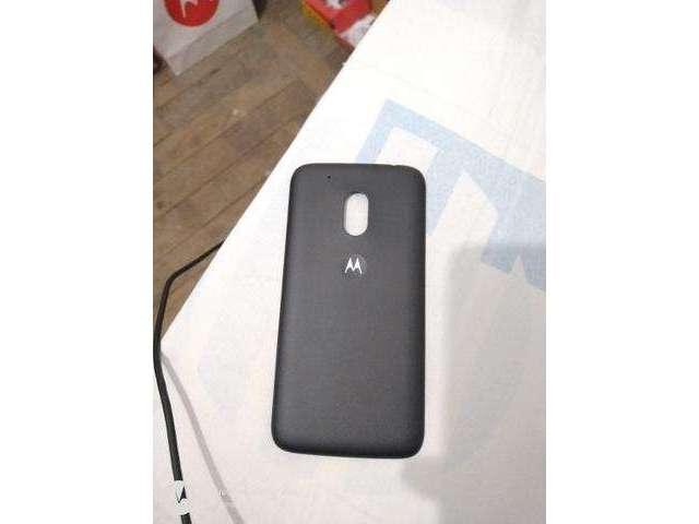 Capa traseira preta moto g4 play nova sem uso