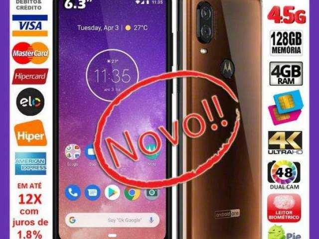 Motorola One Vision 128GB Octa Core, Tela 6.3``, Dual CÃ¢m 48MP, Novo, Cx, NF, Gar, Troco