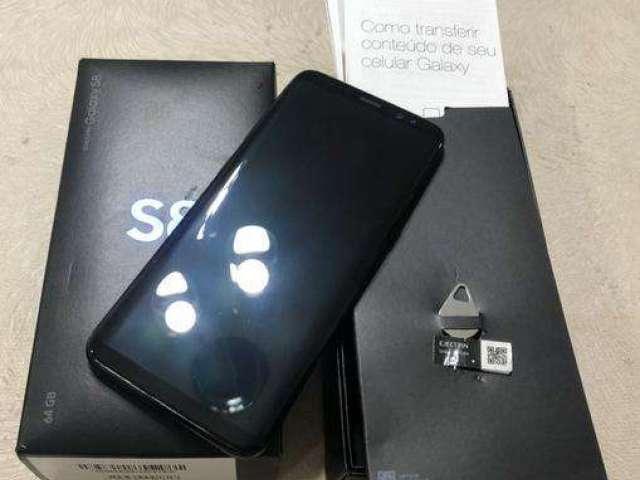 Galaxy S8 64GB utilizado 6 meses; com nota e garantia