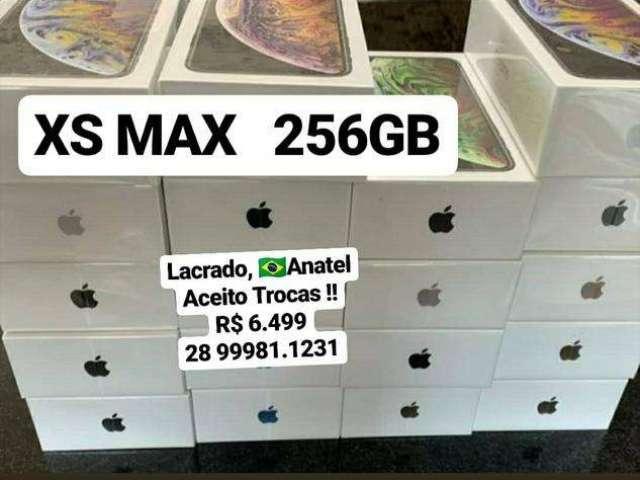 IPhone xs Max 256gb,Lacrado,Anatel,nt fiscal,Garantia,Ac Troca