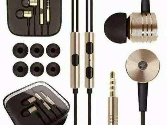 Fone de Ouvido Tipo Xiaomi Borrachas Extra + Case Smartphone