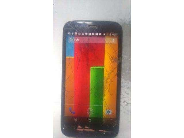 Moto g1 16 gigas tela quebrada como na foto