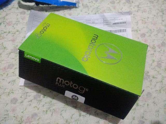Moto G6 Plus novo nunca usado, NF garantia 1 ano