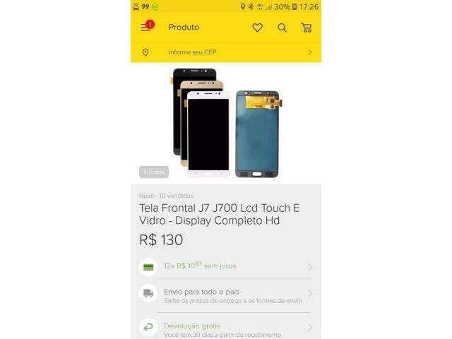 Display Samsung J7 neo ou duos