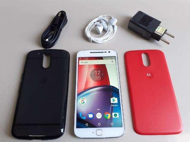 Moto G4 Plus XT1640 Bambu com 32GB, Tela de 5.5``, Dual Chip, Android 7.0, 4G
