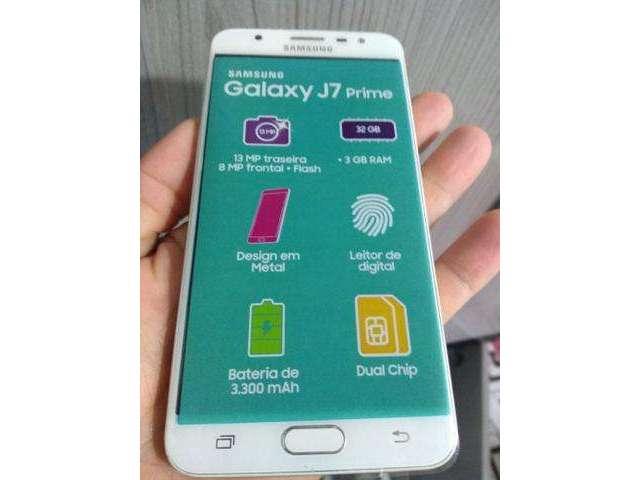 Samsung j 7 prime dourado 32 gigas zero