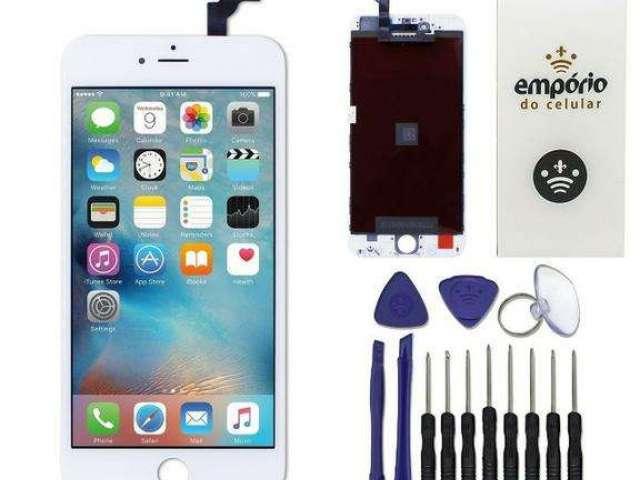 Tela Touch Lcd Iphone 6 6 plus Branco Original +Jogo de Chaves