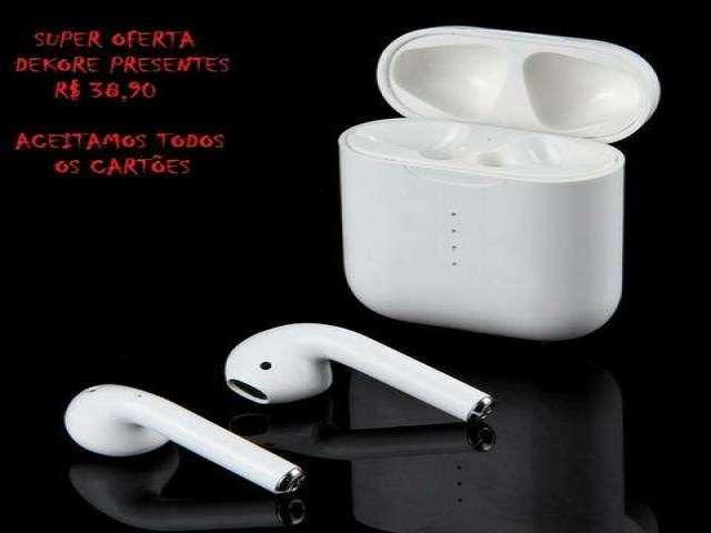 Fone Ouvido Bluetooth I7s 4.2 Par Tws Sem Fio Case Base