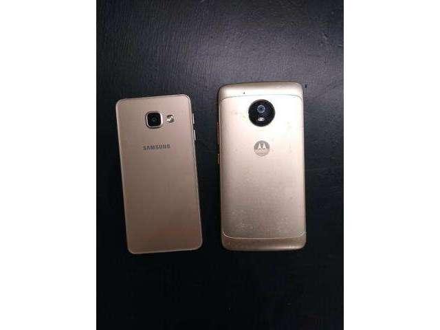 R$400,00 CADA! Moto G e A3 Samsung