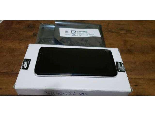 Frontal samsung s8 prata pequeno trincado