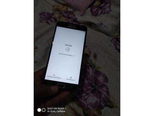 Celular j7 prime detalhes um fio na tela