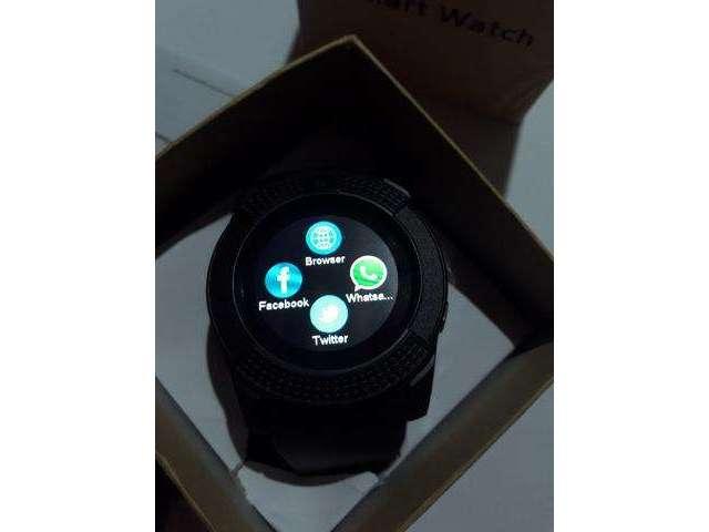 RelÃ³gio SmartWatch V8 Bluetooth CÃ¢mera Chip CartÃ£o Sd Android Iphone