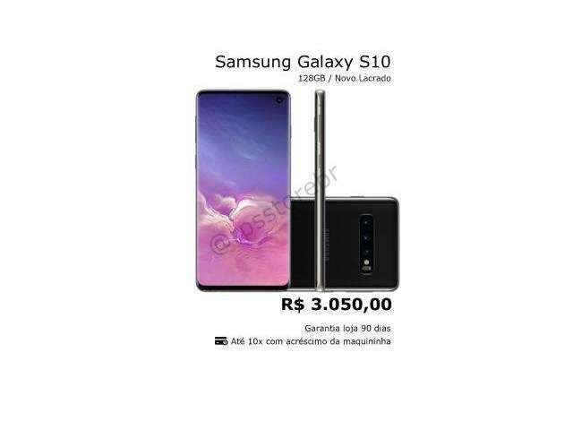 Samsung Galaxy S10 128gb novo lacrado com garantia de 90 dias.