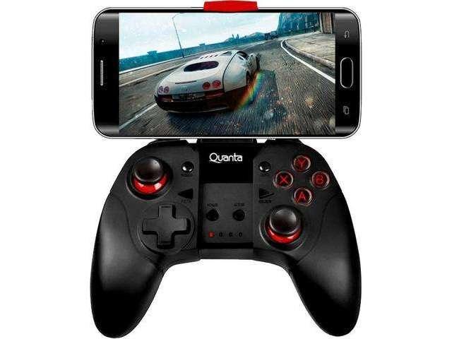 Controle Bluetooth Para Celular Quanta Qtjbs4000 Usb Vermelho