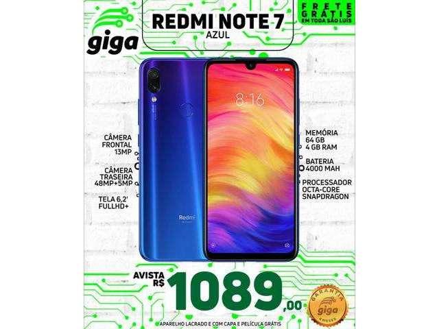 Xiaomi Redmi note 7 64/4Gb de memÃ³ria