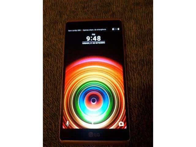 LG X Power dourado completo
